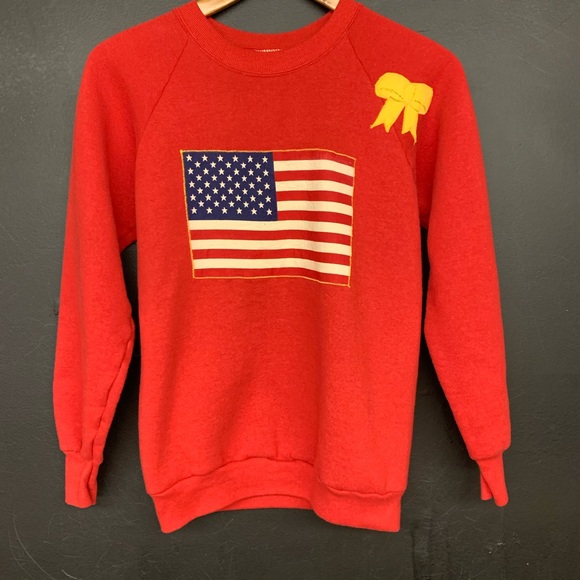 Vintage American Flag Sweater - Picture 1 of 5